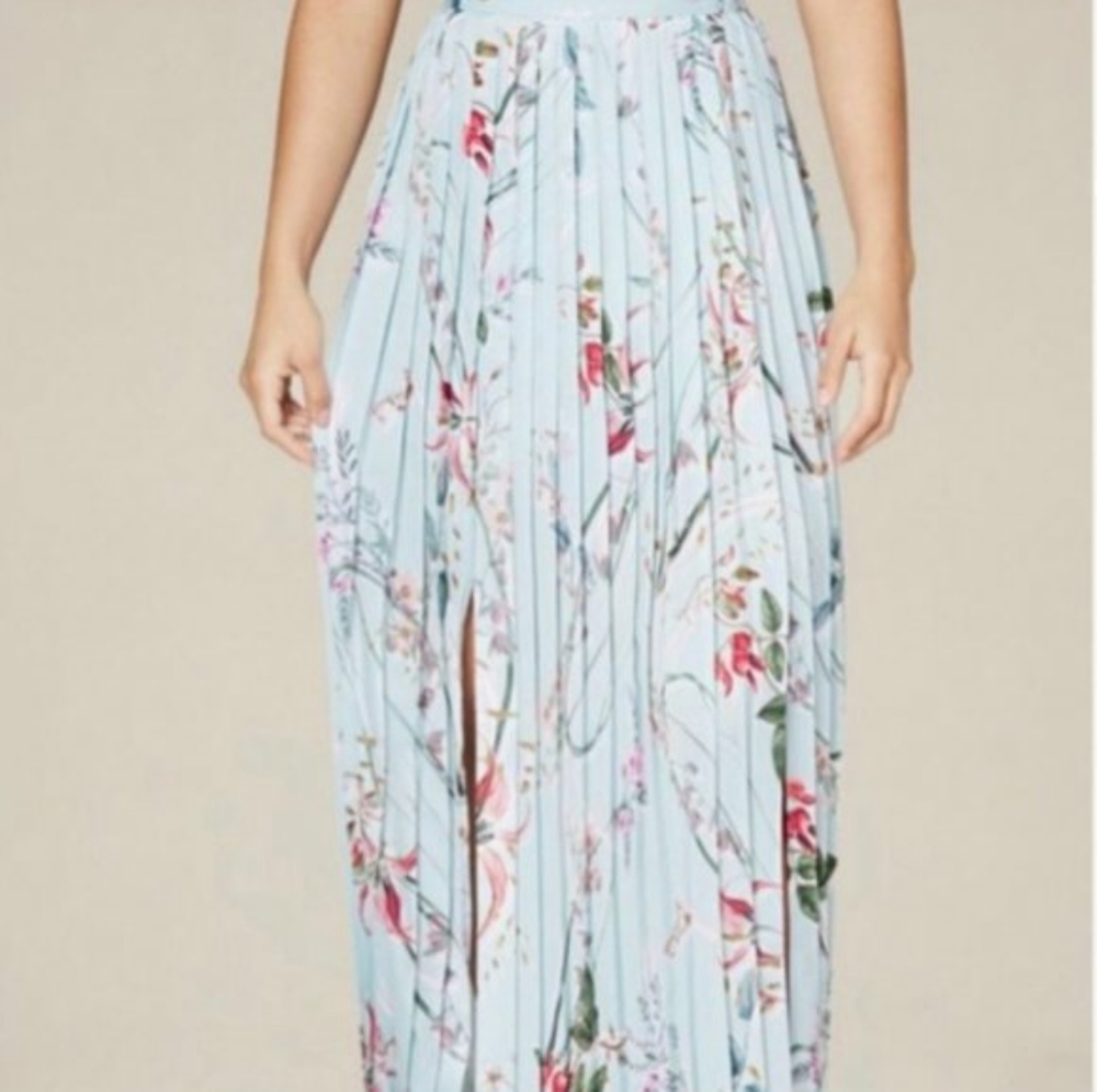 Babe Floral Pleated Skirt
